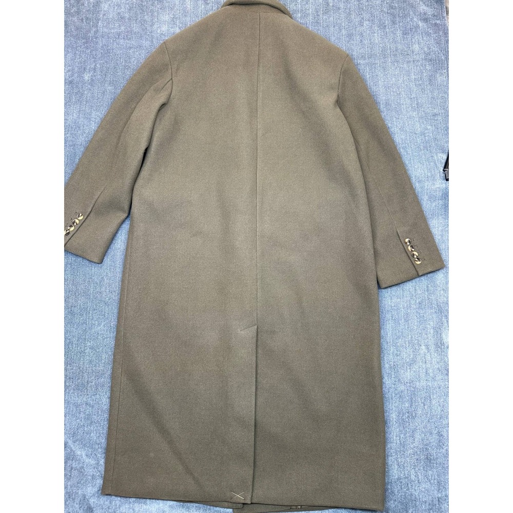 Scoop Womens Oversized Wool Coat Dark Olive Brown Longline Jacket L 12-14 NEW - Picture 2 of 14